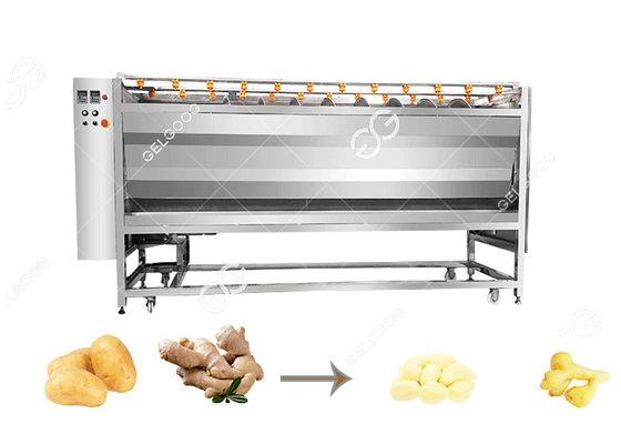 Porcellana 200-3000kg/T patata commerciale personalizzabile Ginger Cleaning And Peeling Machine con il prezzo franco fabbrica fornitore
